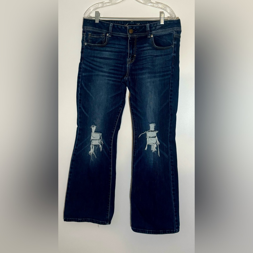 American Eagle women’s jeans, size 14 short stretch original boot